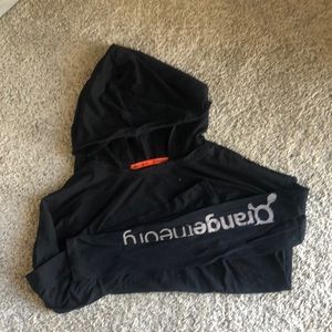 Orangetheory long sleeve hooded tshirt